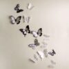 Sada 18 adhezivních 3D samolepek Ambiance Butterflies Chic. Cvičení