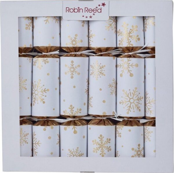 Vánoční crackery v sadě 6 ks Snowflakes - Robin Reed. Cvičení