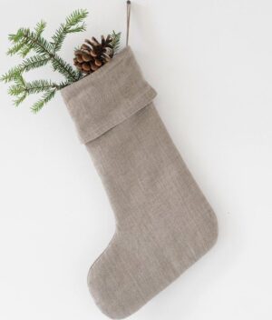 Látková vánoční punčocha Natural – Linen Tales. Cvičení