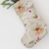 Látková vánoční punčocha Christmas Print Natural – Linen Tales. Cvičení