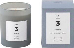 Vonná svíčka doba hoření 50 h No. 3 Santal Fig – ILLUME x Bloomingville. Cvičení